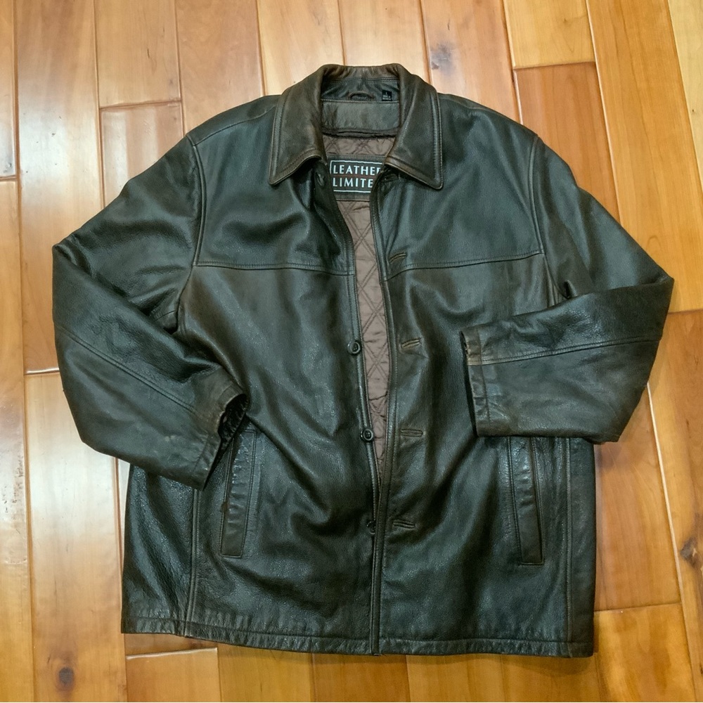 Vintage Leather Limited brown leather jacket size L